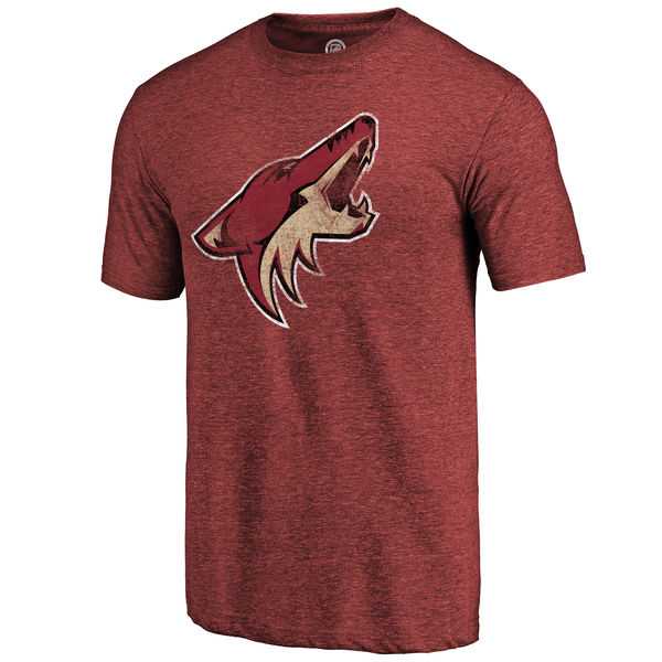 Men's Phoenix Coyotes Distressed Team Primary Logo Tri Blend T-Shirt Crimson FengYun,We sell and wholesale Men's Phoenix Coyotes Distressed Team Primary Logo Tri Blend T-Shirt Crimson FengYun on line form chian!